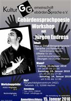 Gebrdensprachpoesie-Workshop in Aachen
